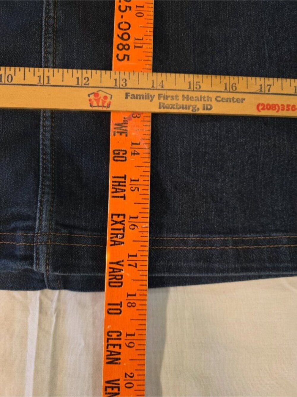 Denim Skort Women's Size 4 Blue - Picture 2 of 7